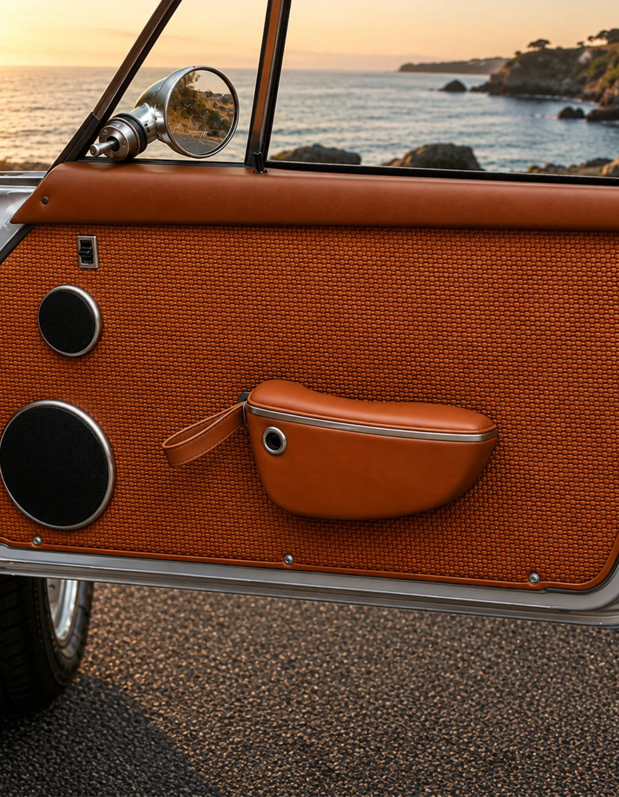 Classic Interior Armrests with Storage for Porsche 911-11