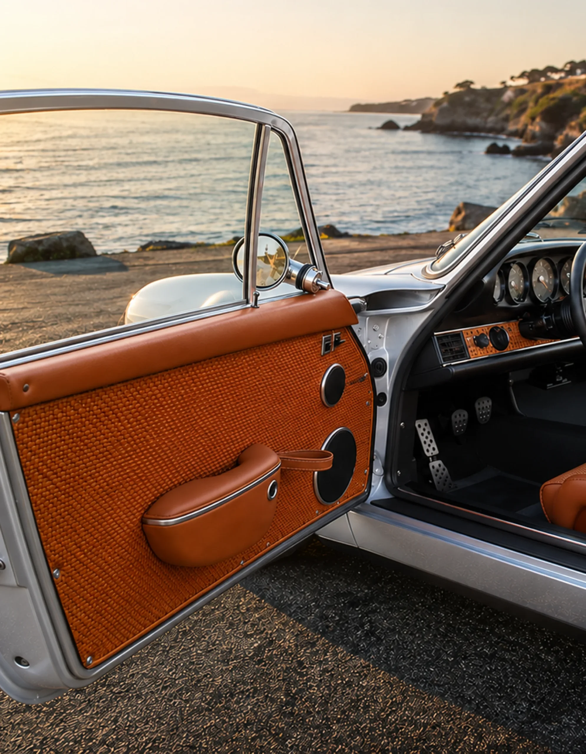 Classic Interior Armrests with Storage for Porsche 911-12